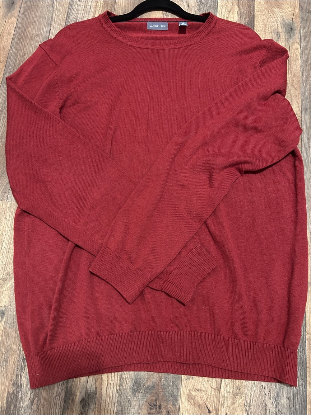 Van Heusen Men's Crewneck Sweater in Brick Red